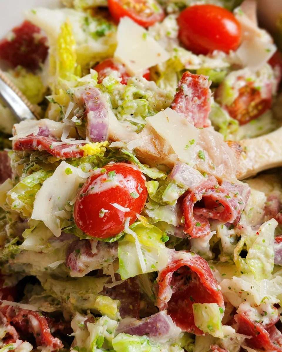 Italian Grinder Salad (Chopped Sub Salad)