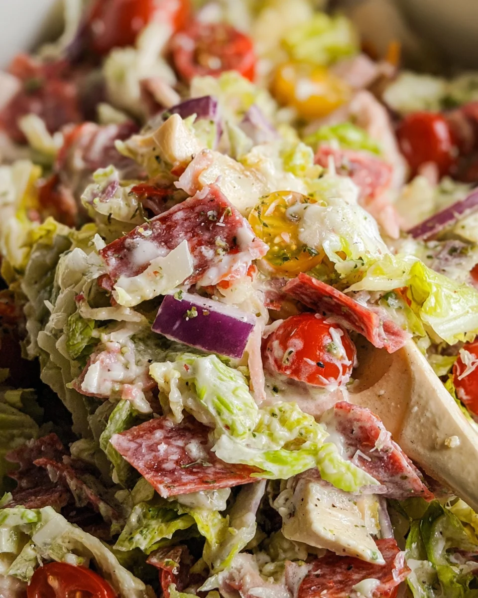 Italian Grinder Salad (Chopped Sub Salad) 24 Italian