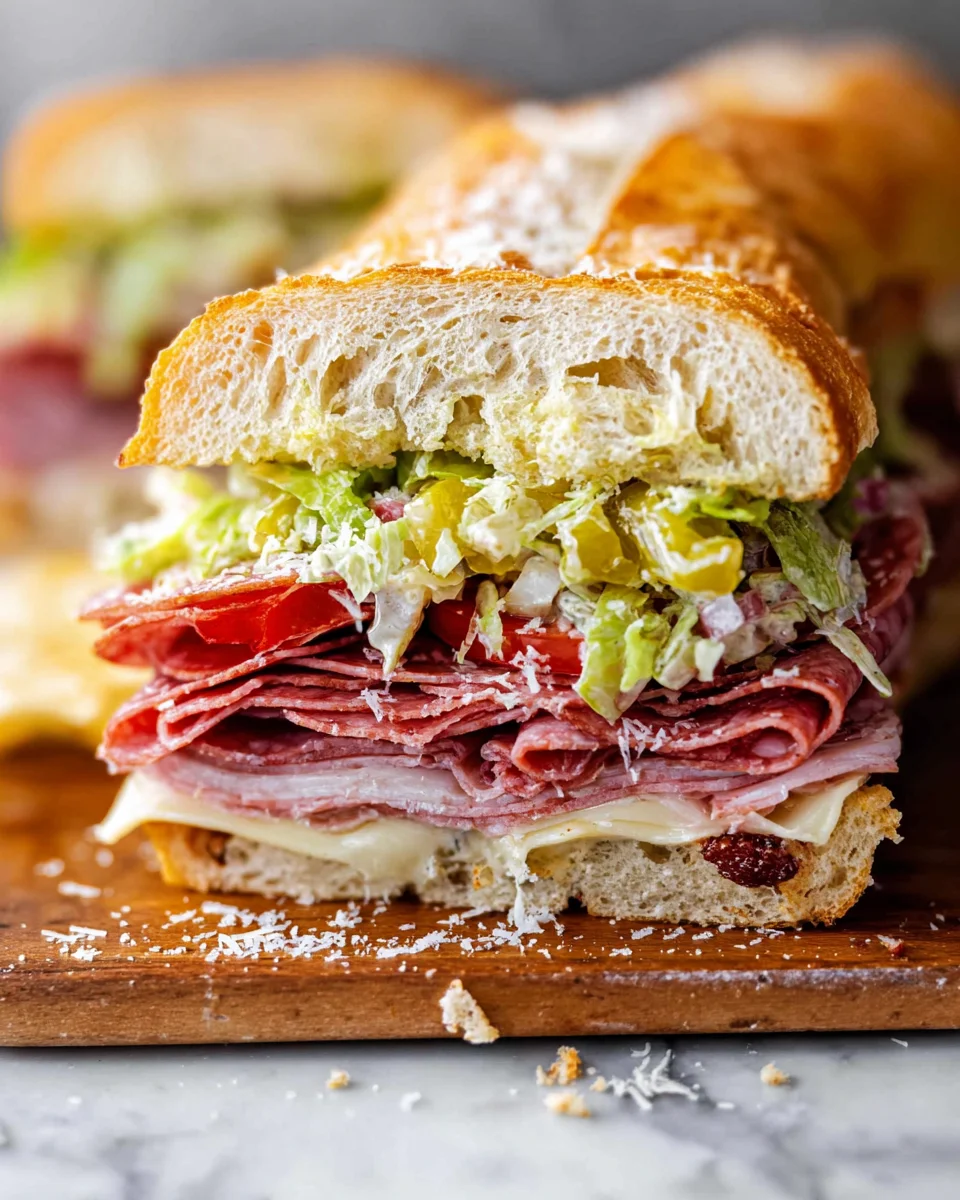 Italian Grinder Salad Sandwich (TikTok Viral Recipe)