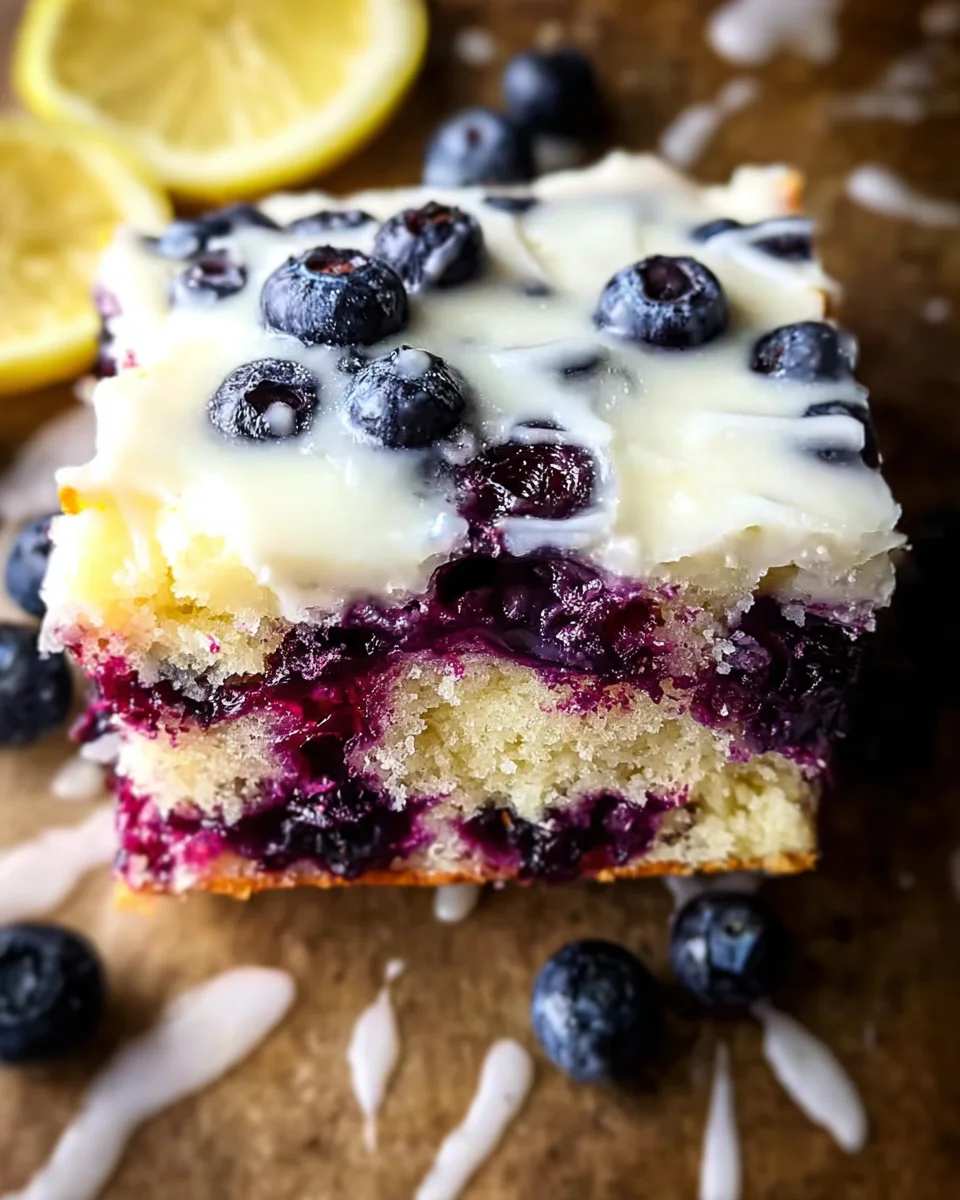 Lemon Blueberry Sheet Cake