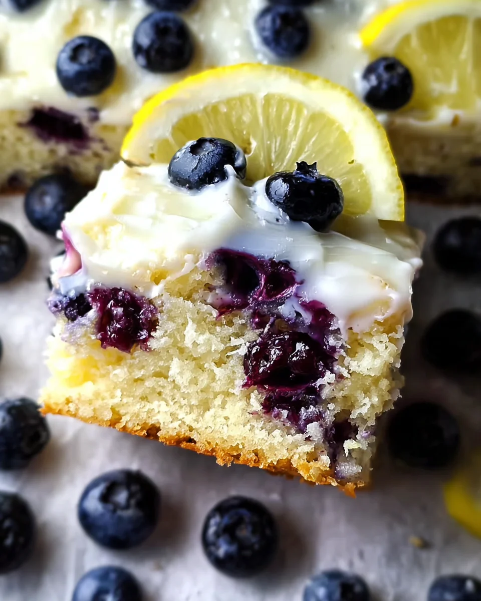 Lemon Blueberry Sheet Cake 24 Lemon