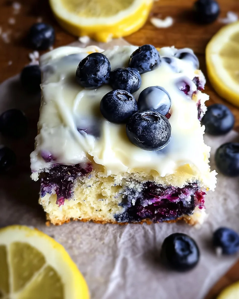 Lemon Blueberry Sheet Cake 25 Lemon