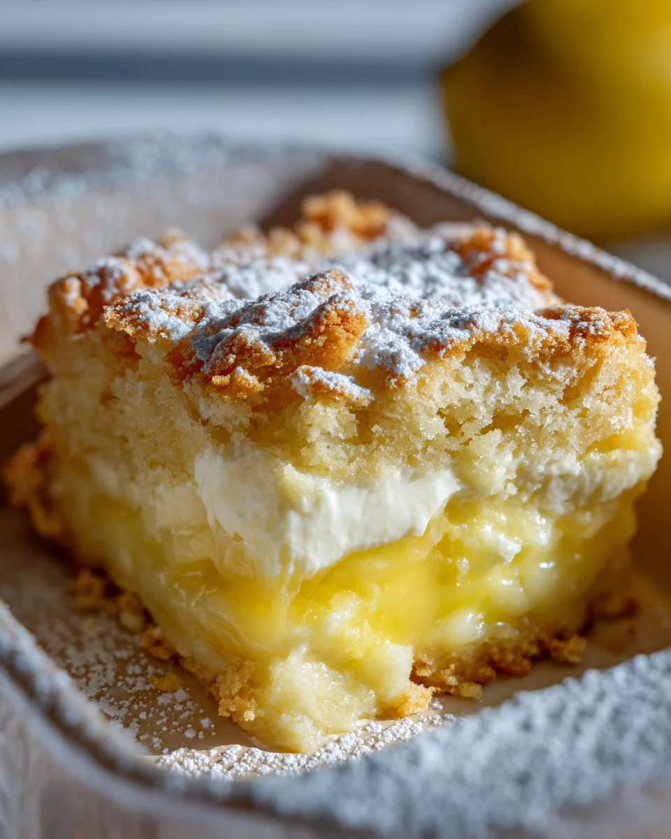 Lemon Cream Cheese Dump Cake Recipe