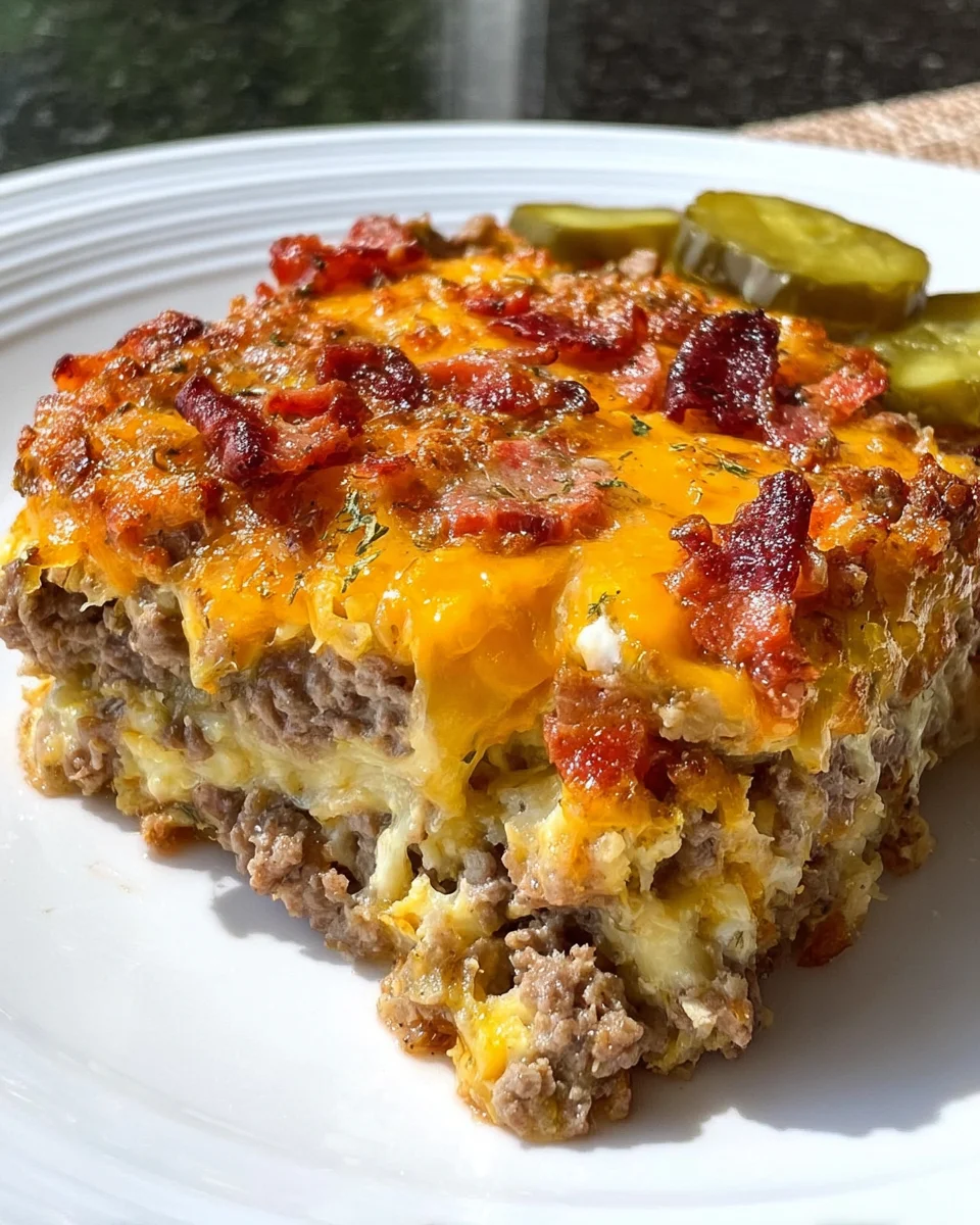 Low-Carb Bacon Cheeseburger Casserole 23 Low-Carb