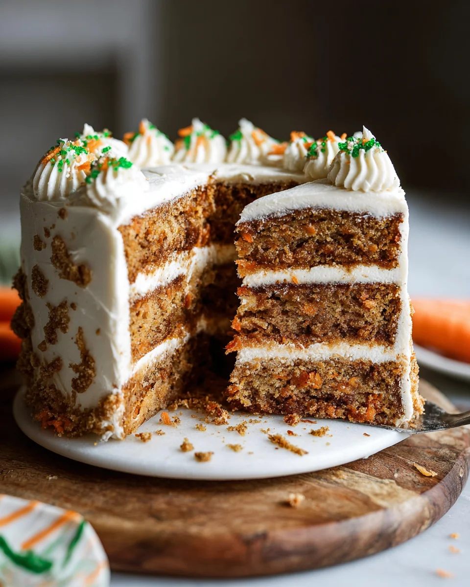 MOIST Vegan Carrot Cake Recipe with Cream Cheese Frosting