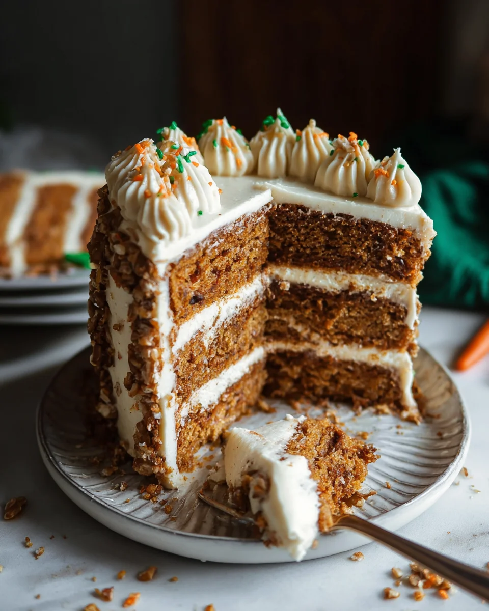 MOIST Vegan Carrot Cake Recipe with Cream Cheese Frosting 21 MOIST