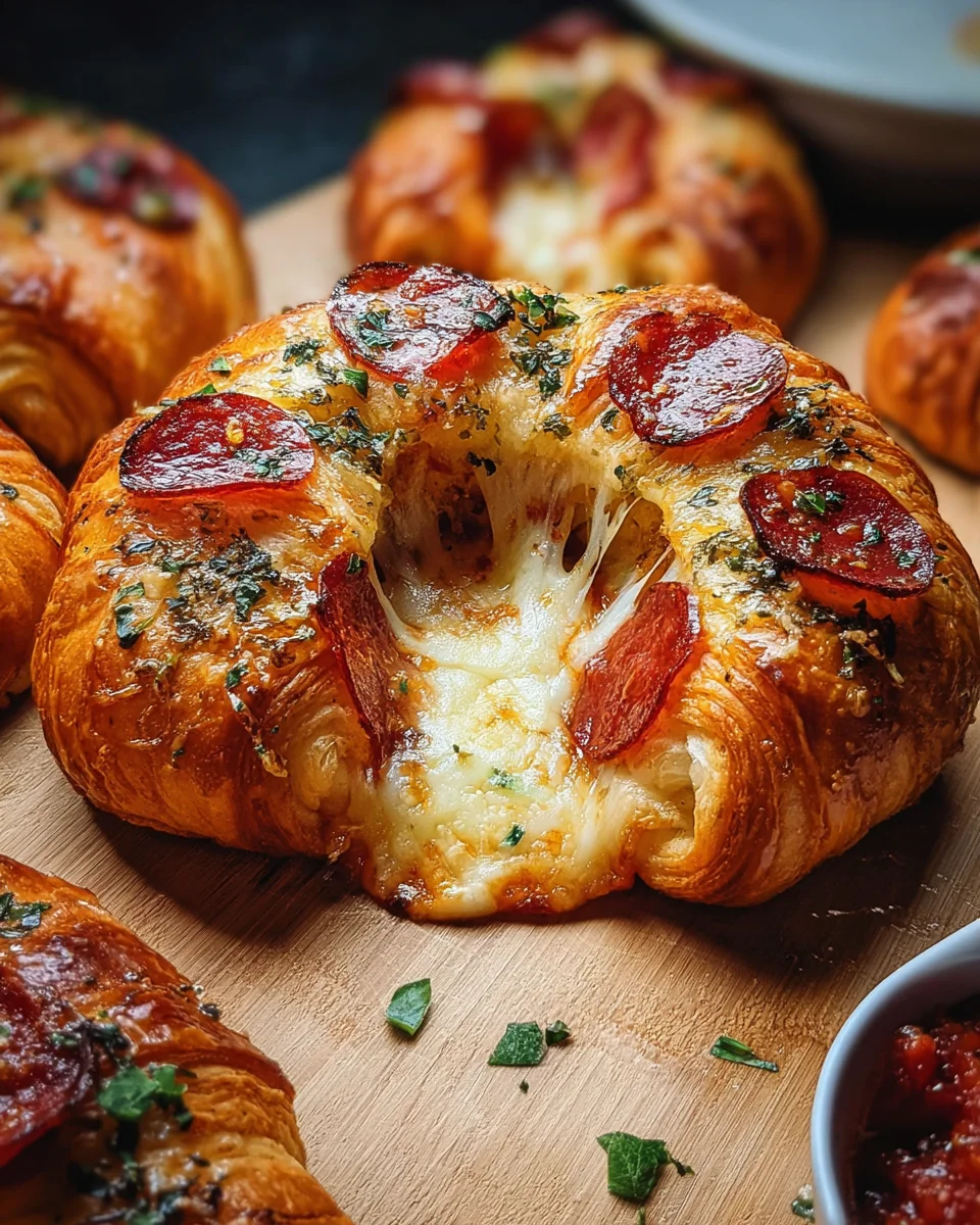 Mozzarella Pepperoni Croissant Rolls 22 Mozzarella