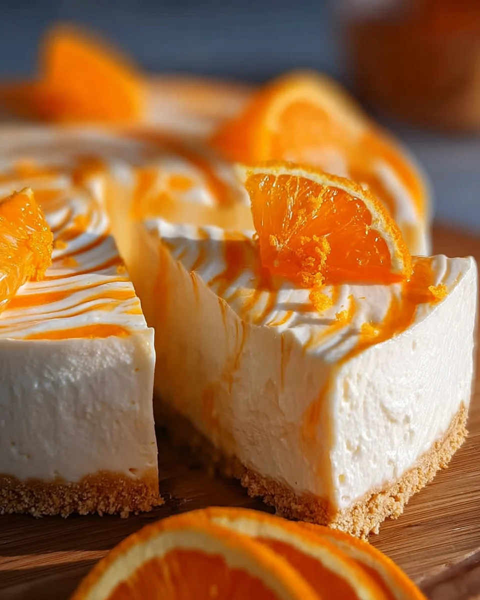 No-Bake Orange Creamsicle Cheesecake 22 No-Bake