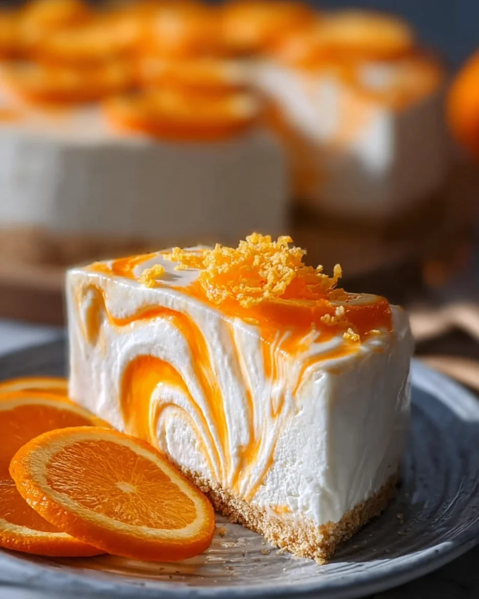 No-Bake Orange Creamsicle Cheesecake 23 No-Bake