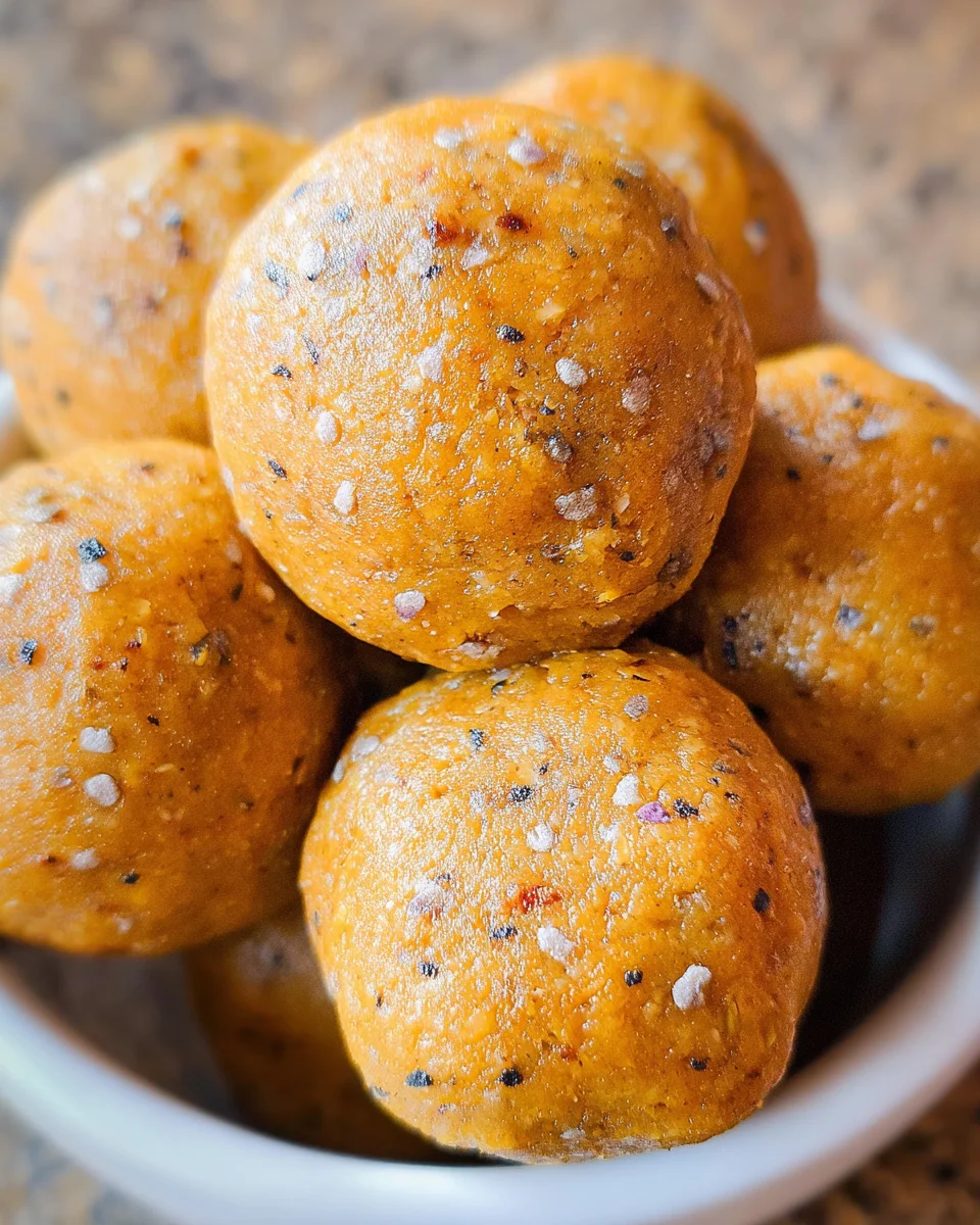No Bake Healthy Pumpkin Pie Energy Balls