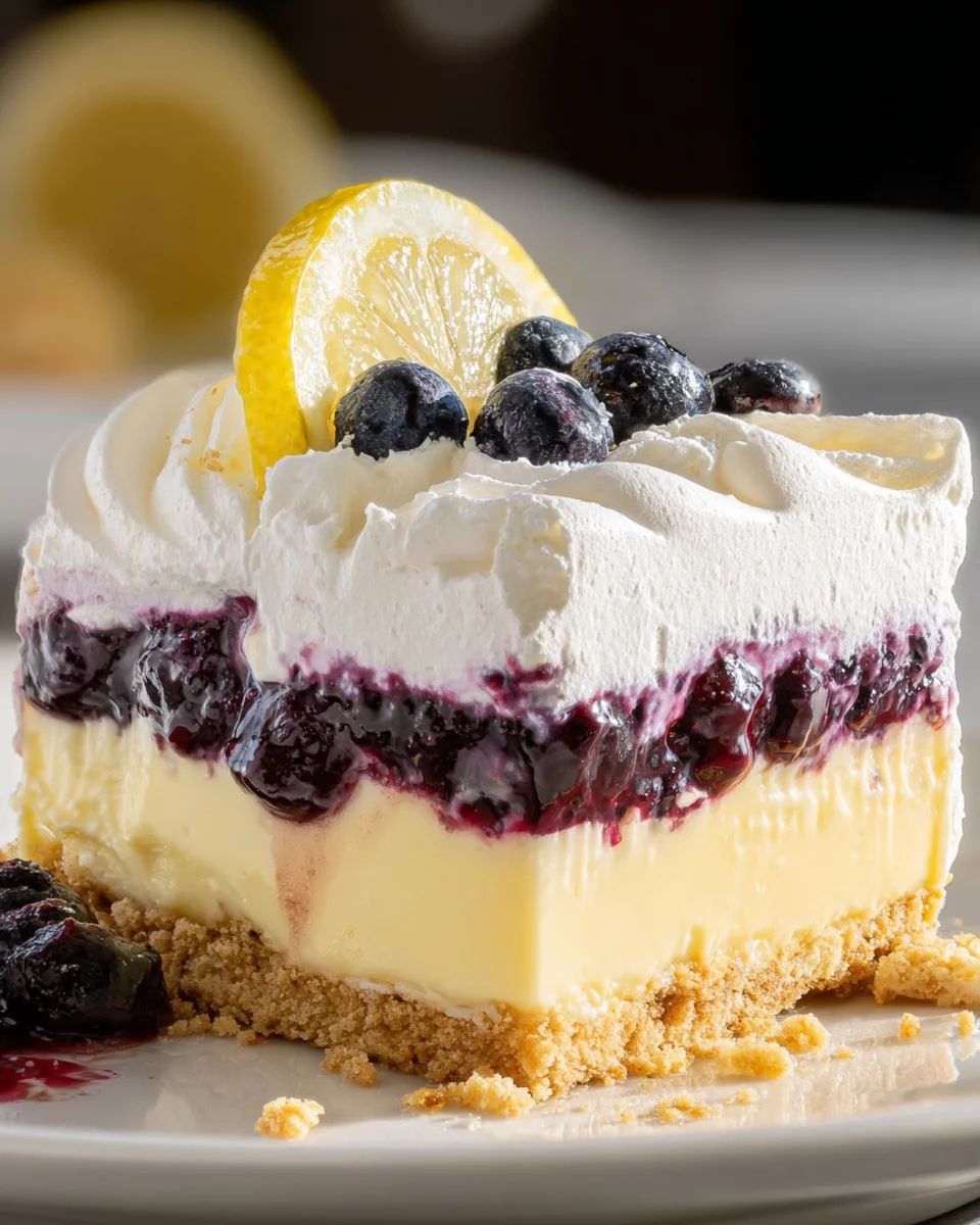 No Bake Lemon Blueberry Dessert 19 No