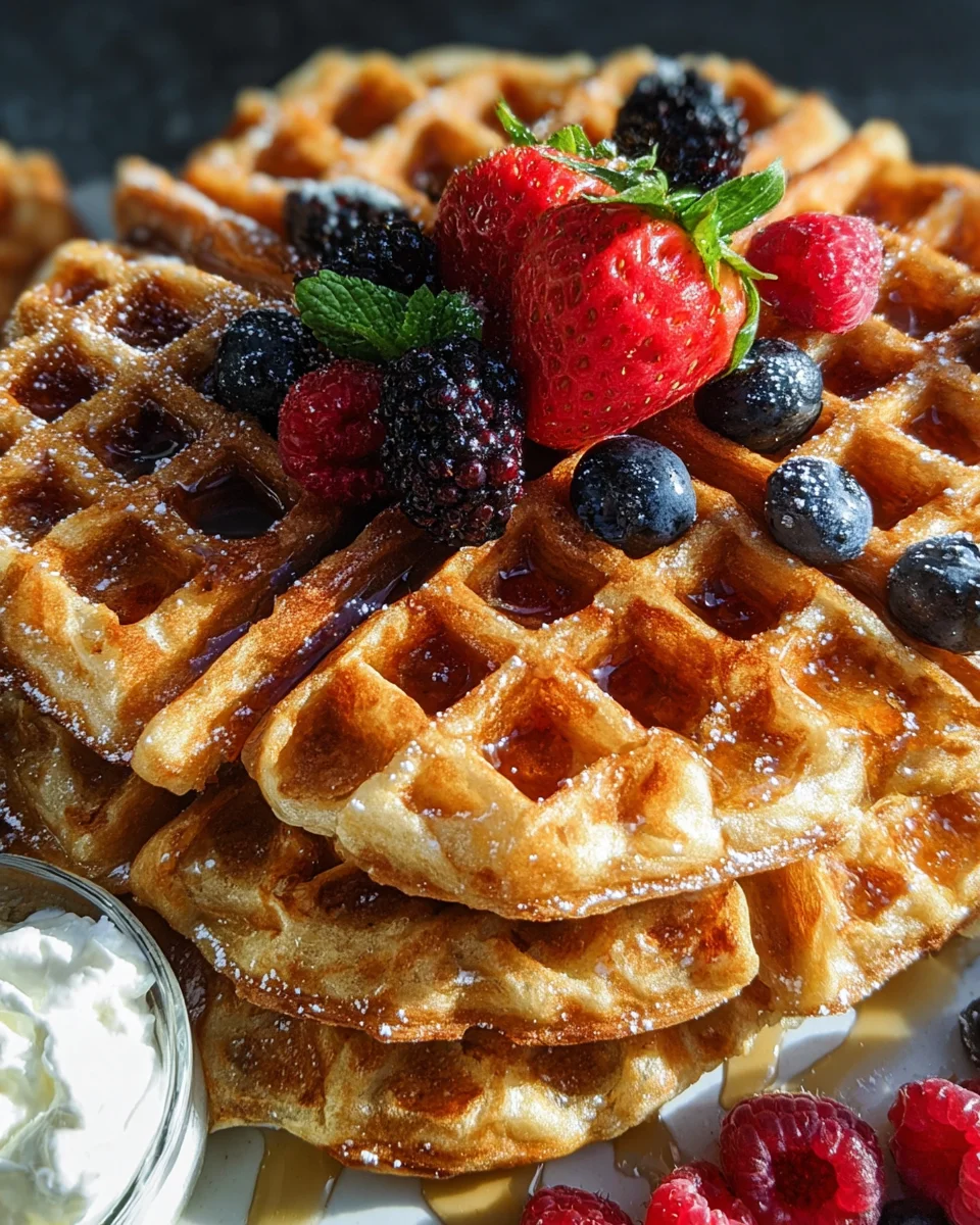 Oatmeal Cottage Cheese Waffles 13 Oatmeal