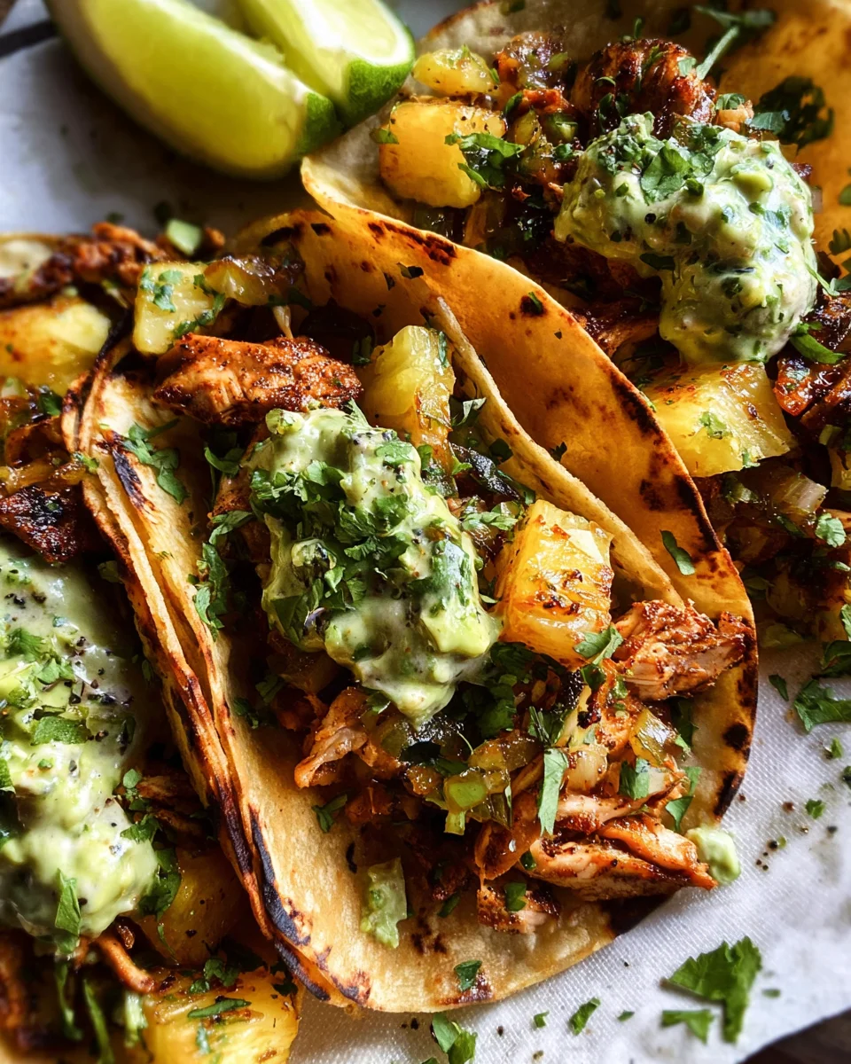 One Pan Chicken & Pineapple Tacos 22 One