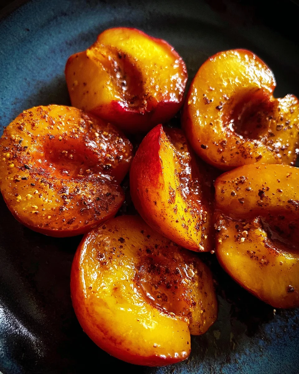 Pan Fried Peaches 16 Pan