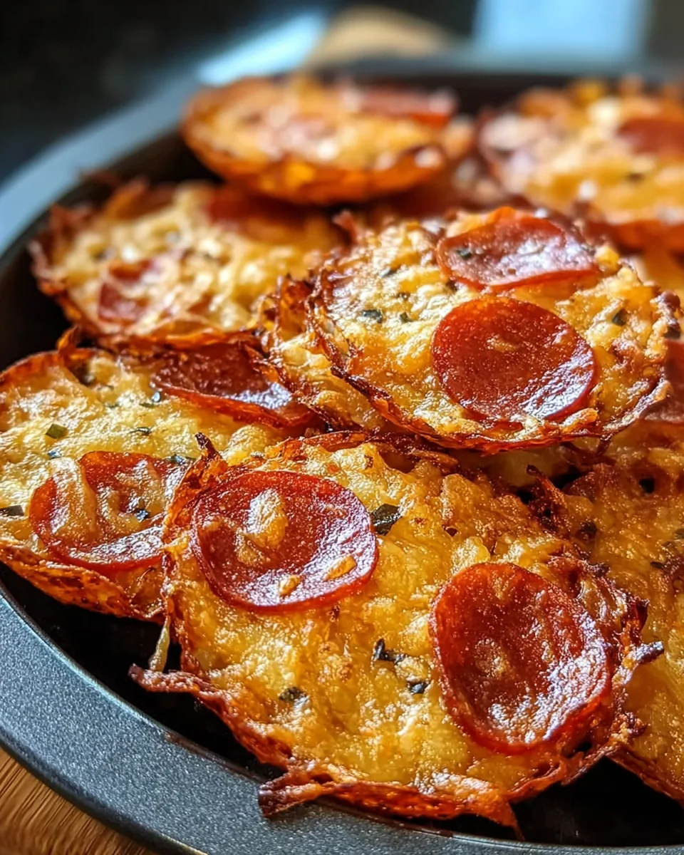 Pepperoni Cheese Crisps