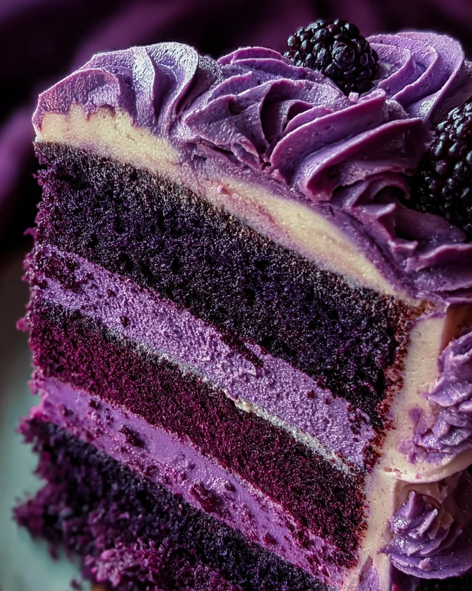 Purple Velvet Cake 21 Purple