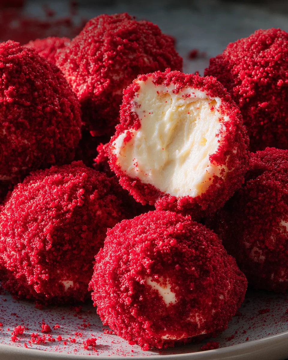 Red Velvet Cheesecake Bites