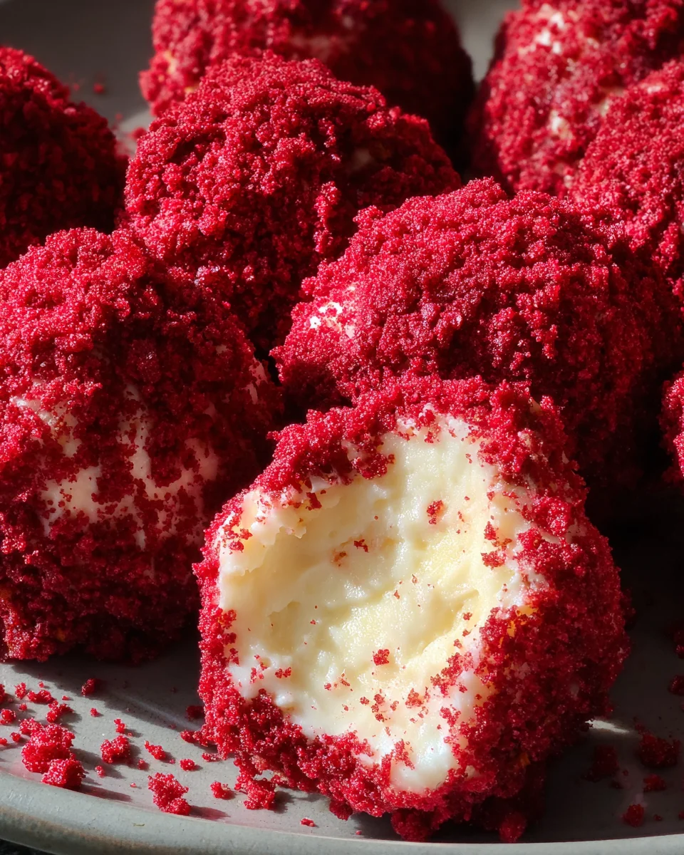 Red Velvet Cheesecake Bites 18 Red