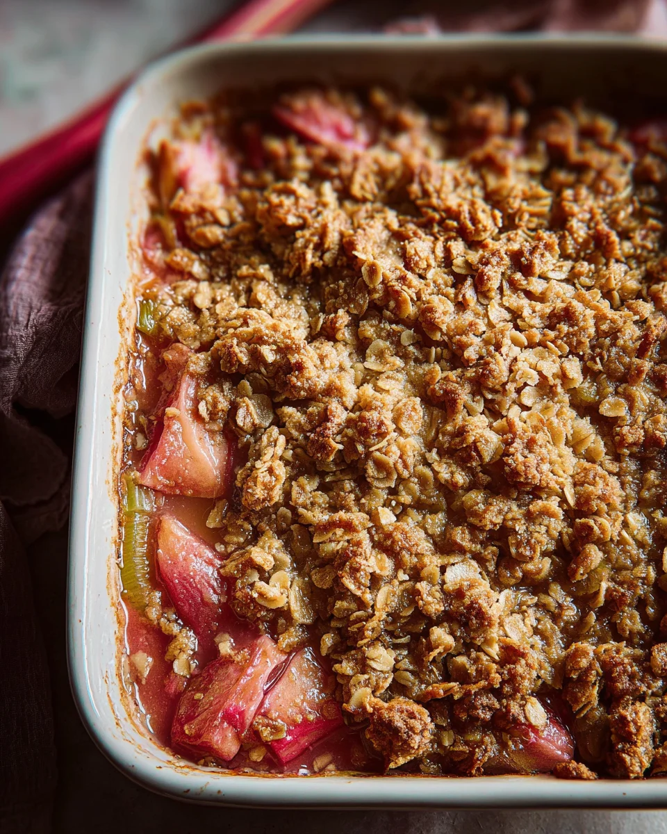 Rhubarb Crisp 15 Rhubarb