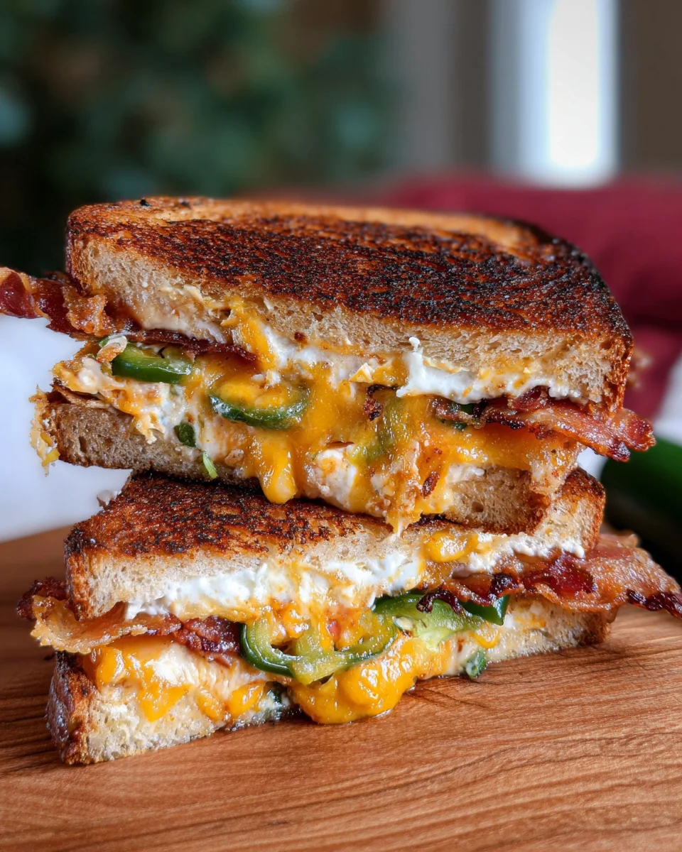 Roasted Jalapeño Popper Grilled Cheese