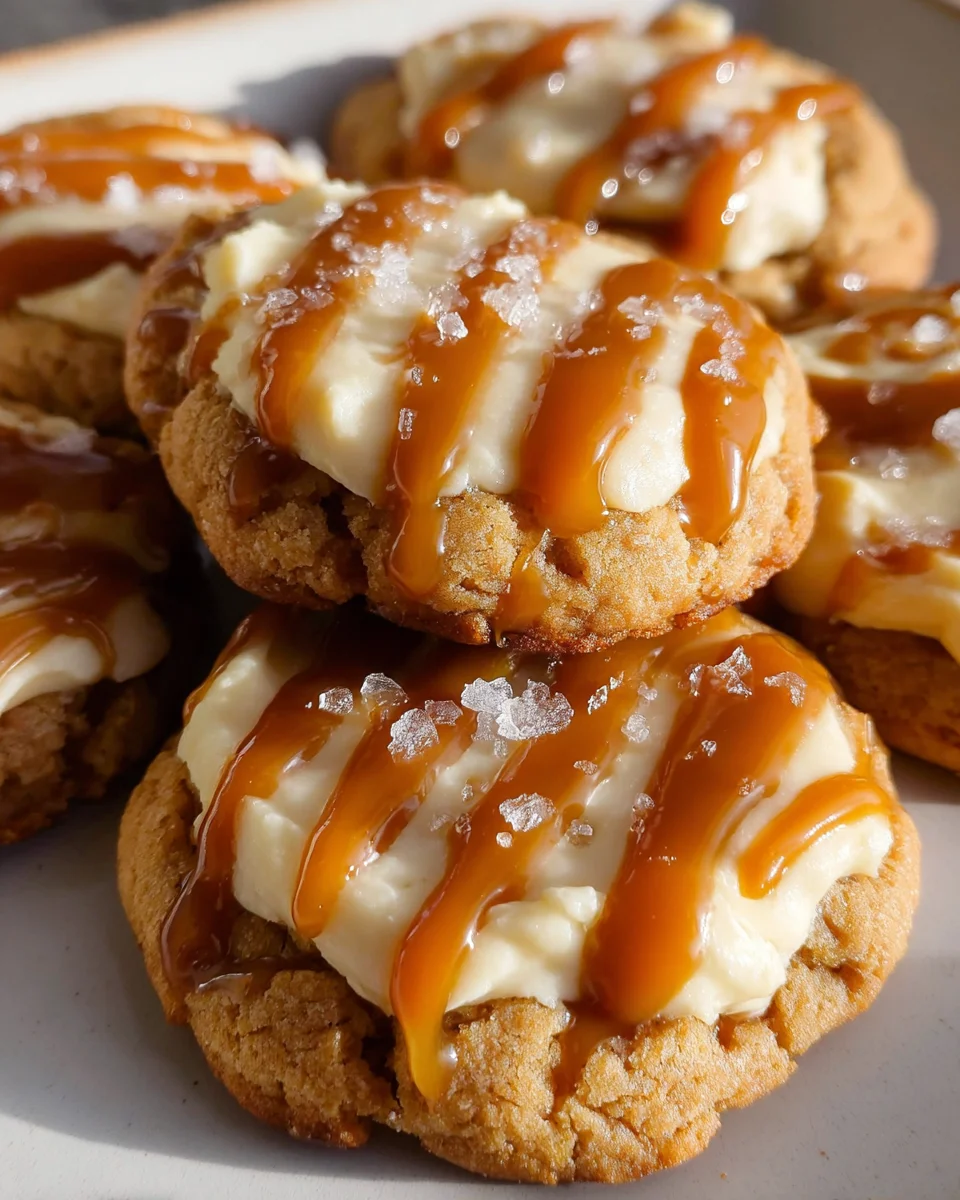 Salted Caramel Cheesecake Cookies Recipe