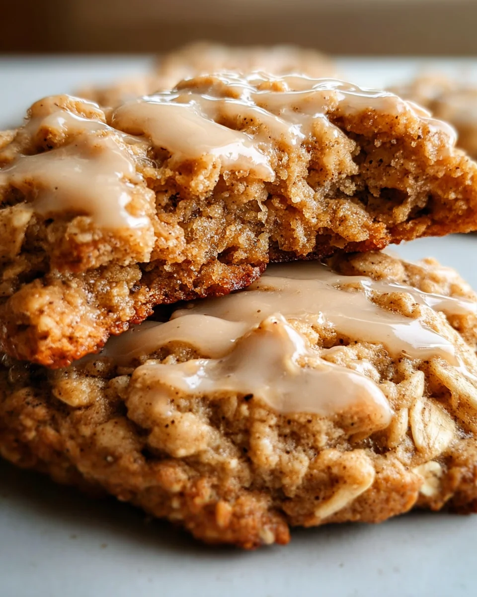 Seriously Thick & Chewy Chai Oatmeal Cookies with Maple Glaze 29 Seriously