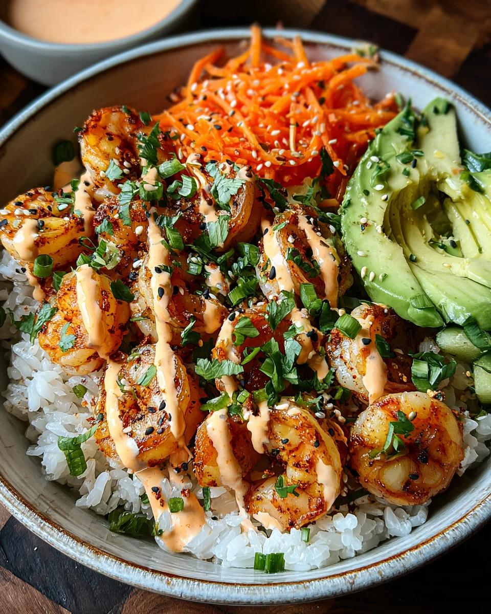 Shrimp Rice Bowls with Spicy Mayo 26 Shrimp