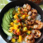 Shrimp and Avocado Bowls with Mango Salsa & Lime-Chili Sauce 21 Shrimp and Avocado Bowls with Mango Salsa & Lime-Chili Sauce