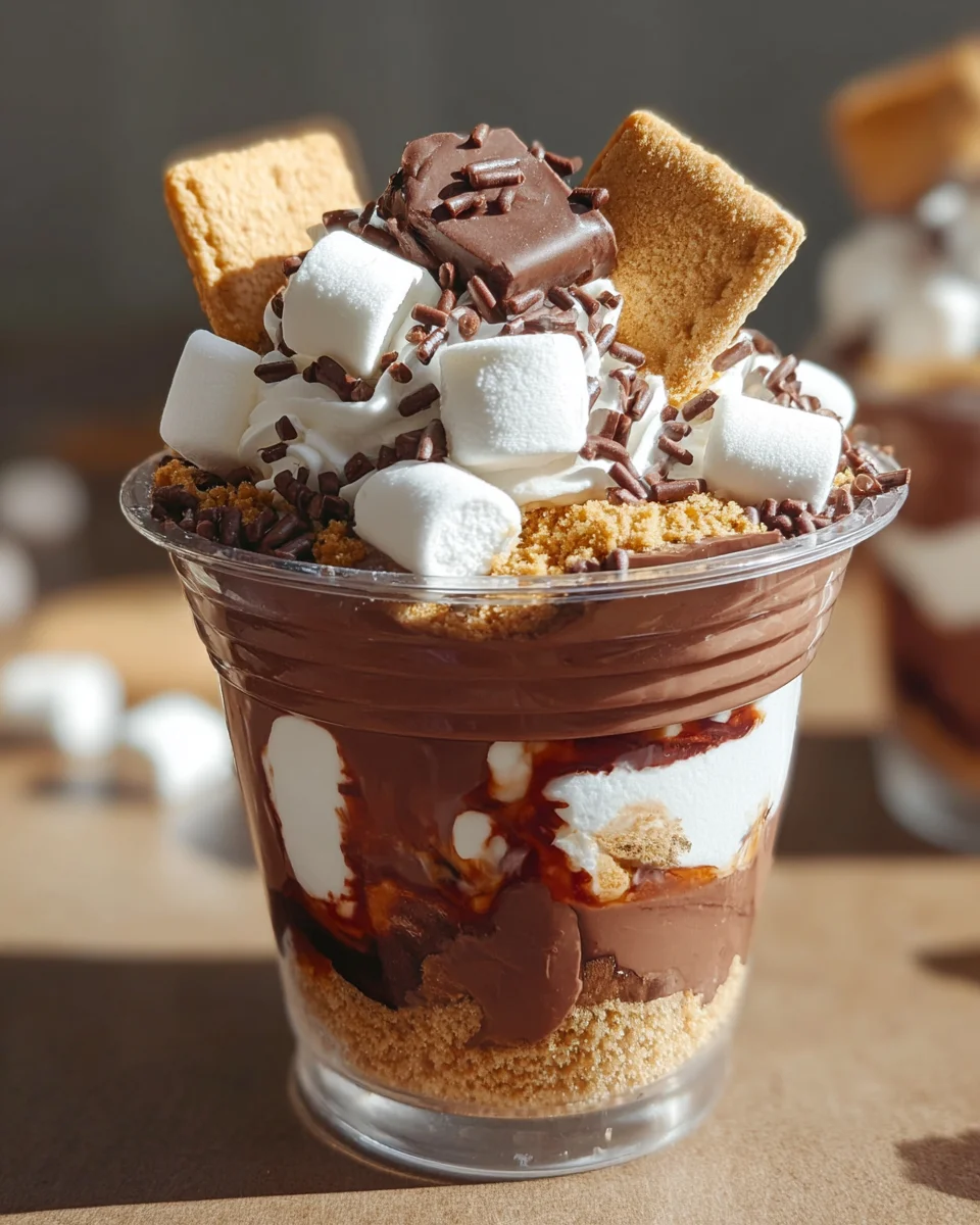 Smores Pudding Cups 16 Smores