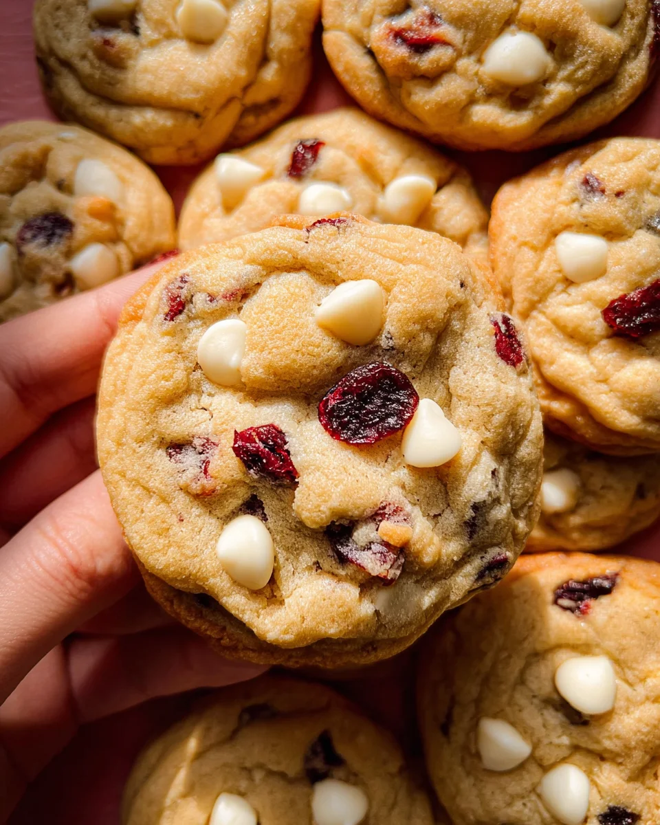 Soft-Baked White Chocolate Cranberry Cookies