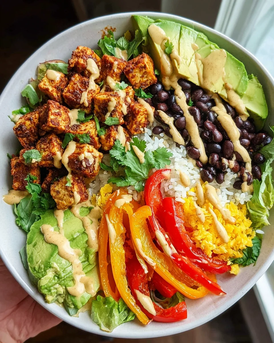 Spicy Baked Tofu Burrito Bowl 23 Spicy