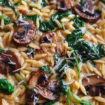 Spinach Mushroom Orzo 22 Spinach Mushroom Orzo