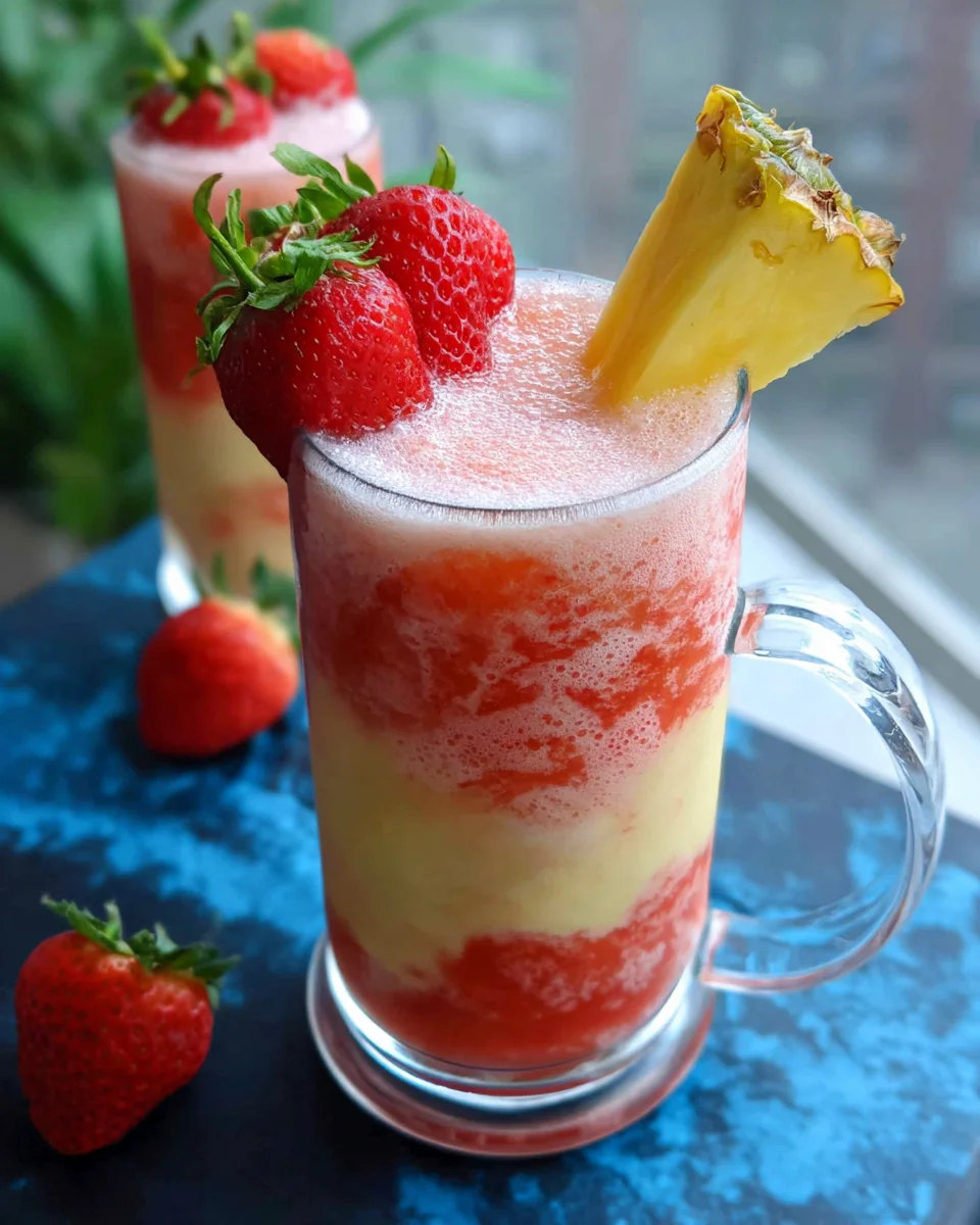 Strawberry Piña Colada Mocktail