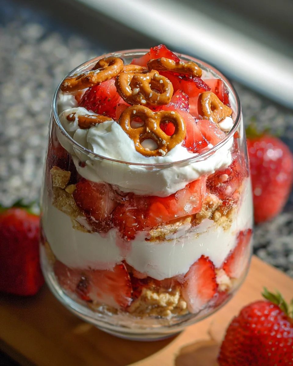 Strawberry Pretzel Salad Parfaits 18 Strawberry