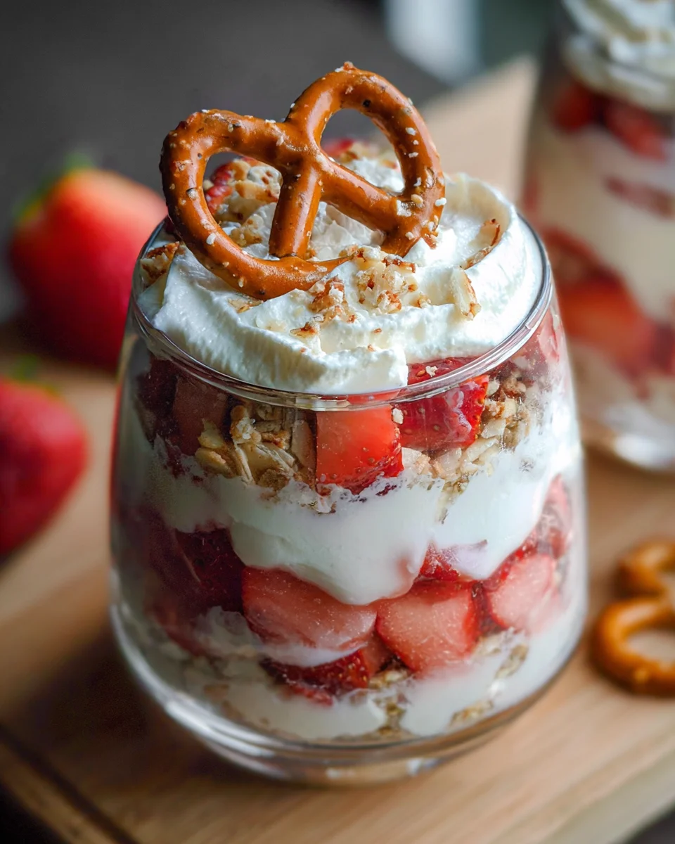 Strawberry Pretzel Salad Parfaits 19 Strawberry