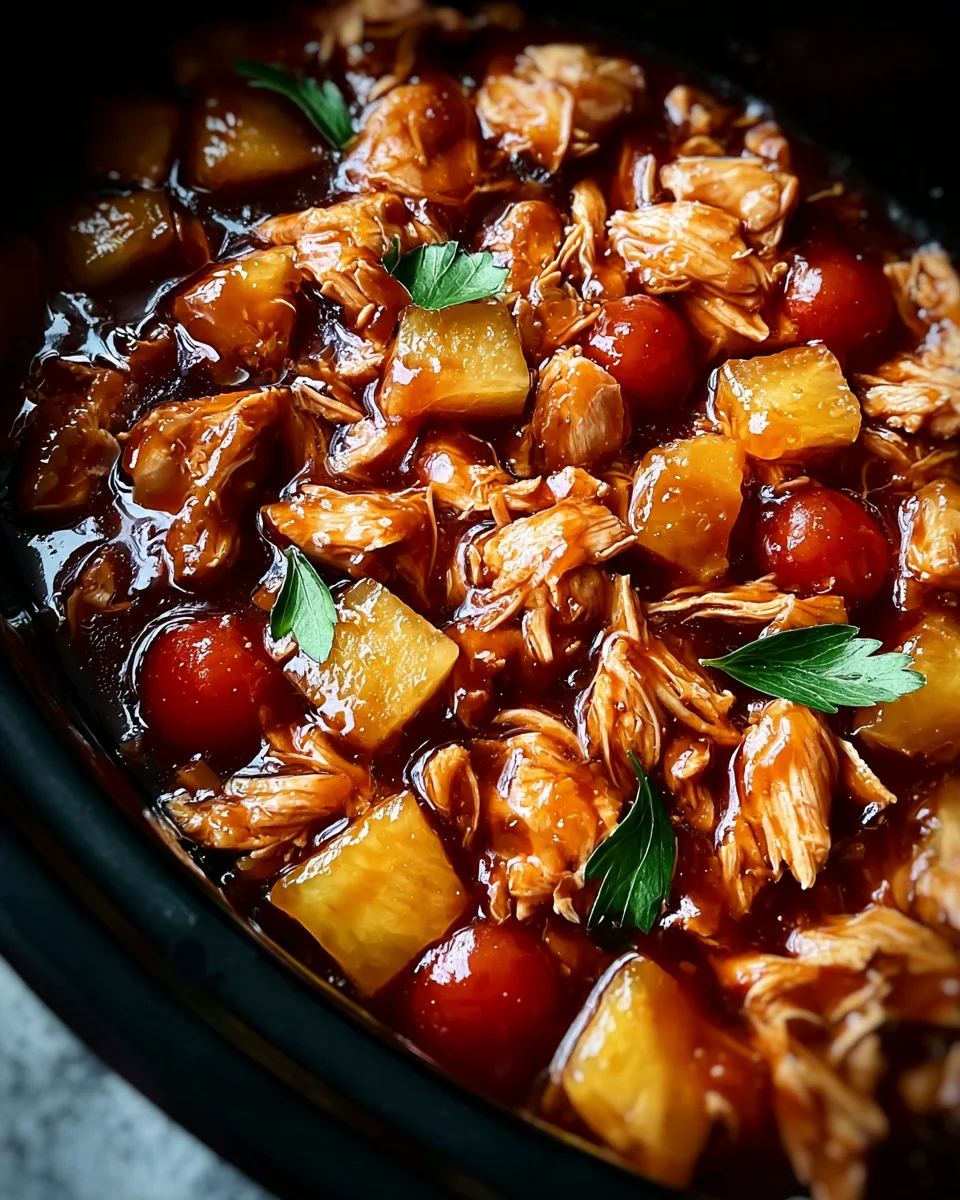 Sweet Hawaiian Crockpot Chicken