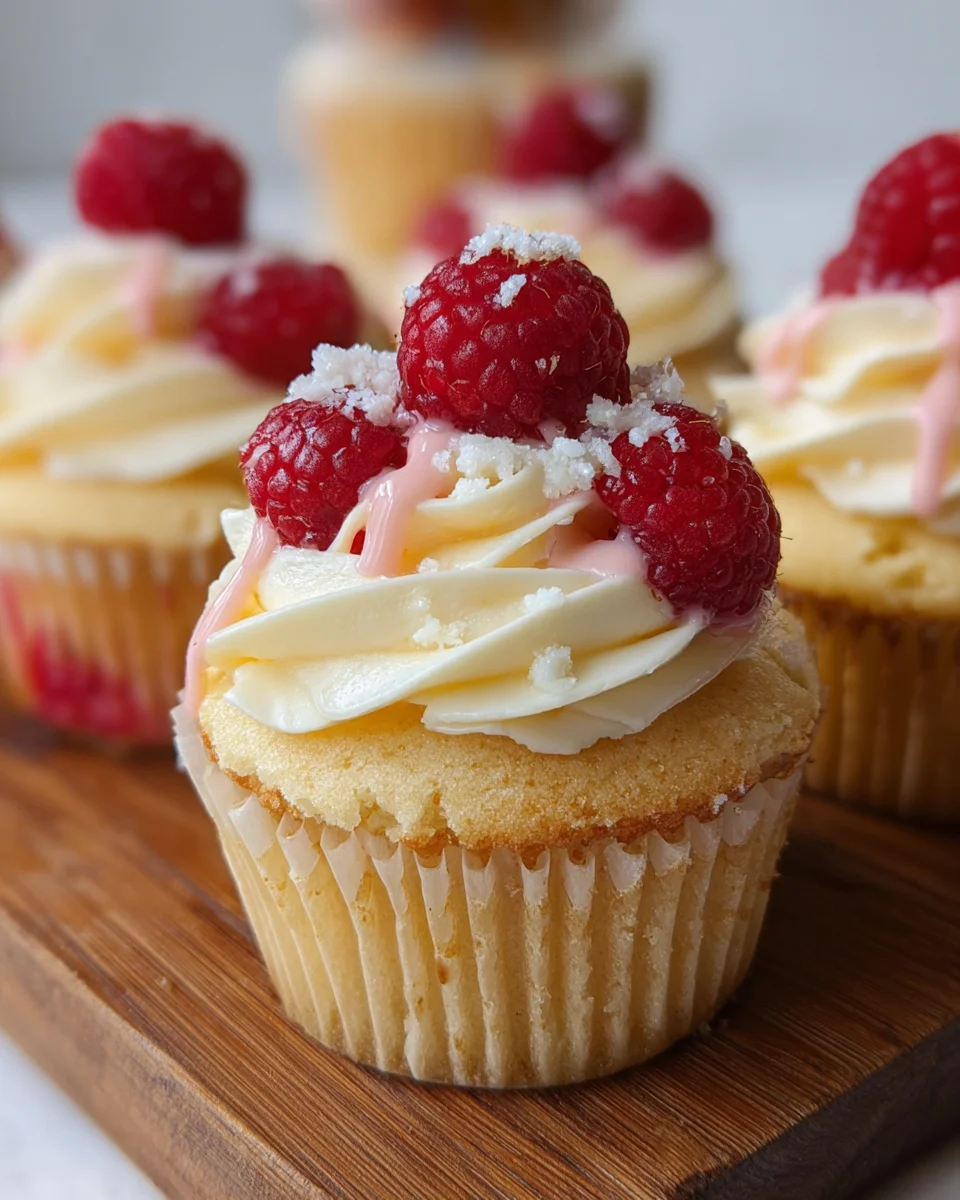 The Best White Chocolate Raspberry Cupcakes