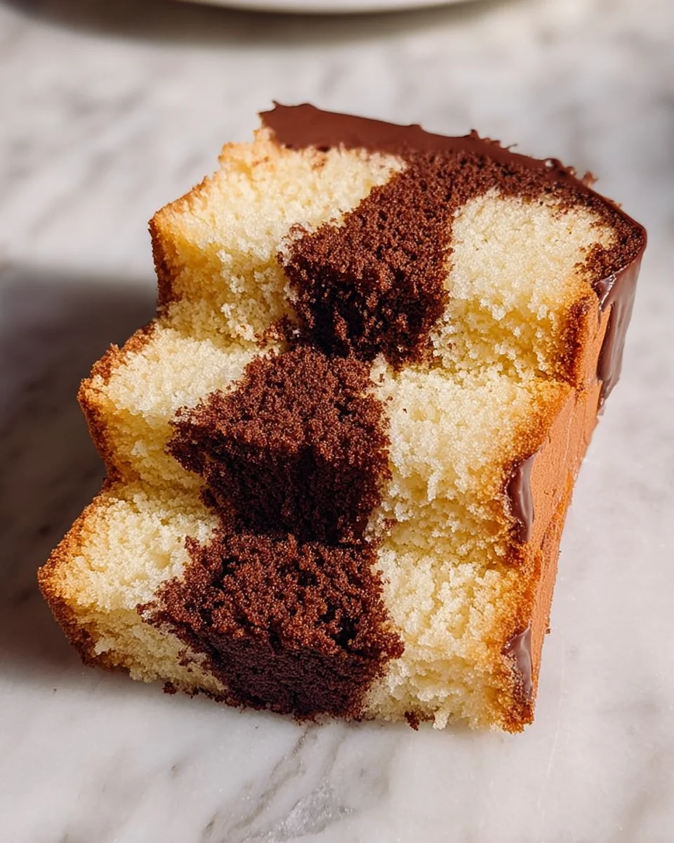 Three Layer Pound Cake