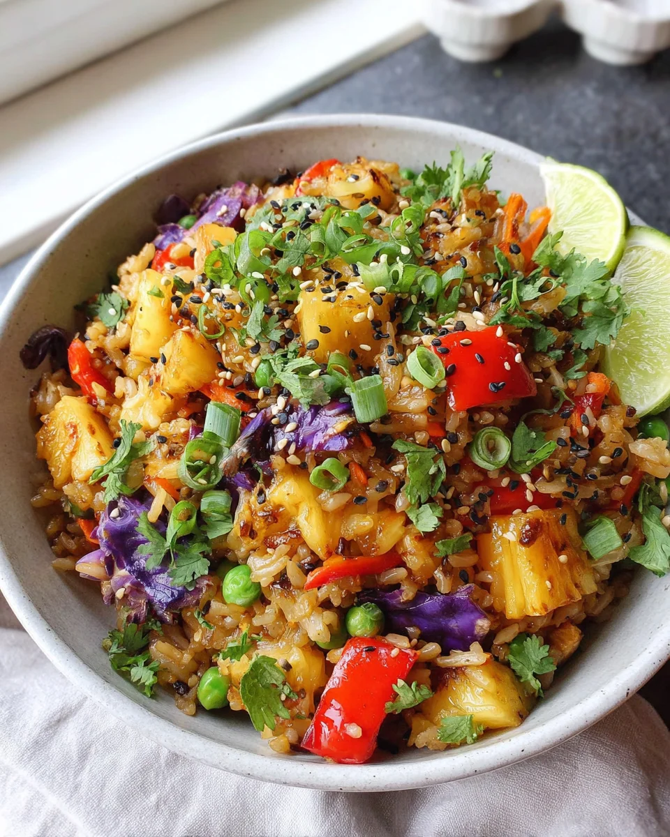 Vegan Pineapple Fried Rice 24 Vegan
