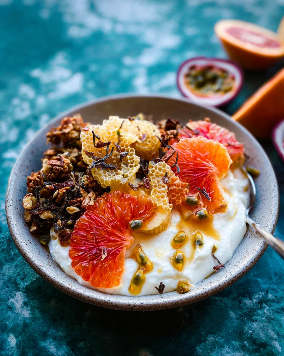 Winter Citrus Ricotta Breakfast Bowl with Honeycomb. 19 Winter