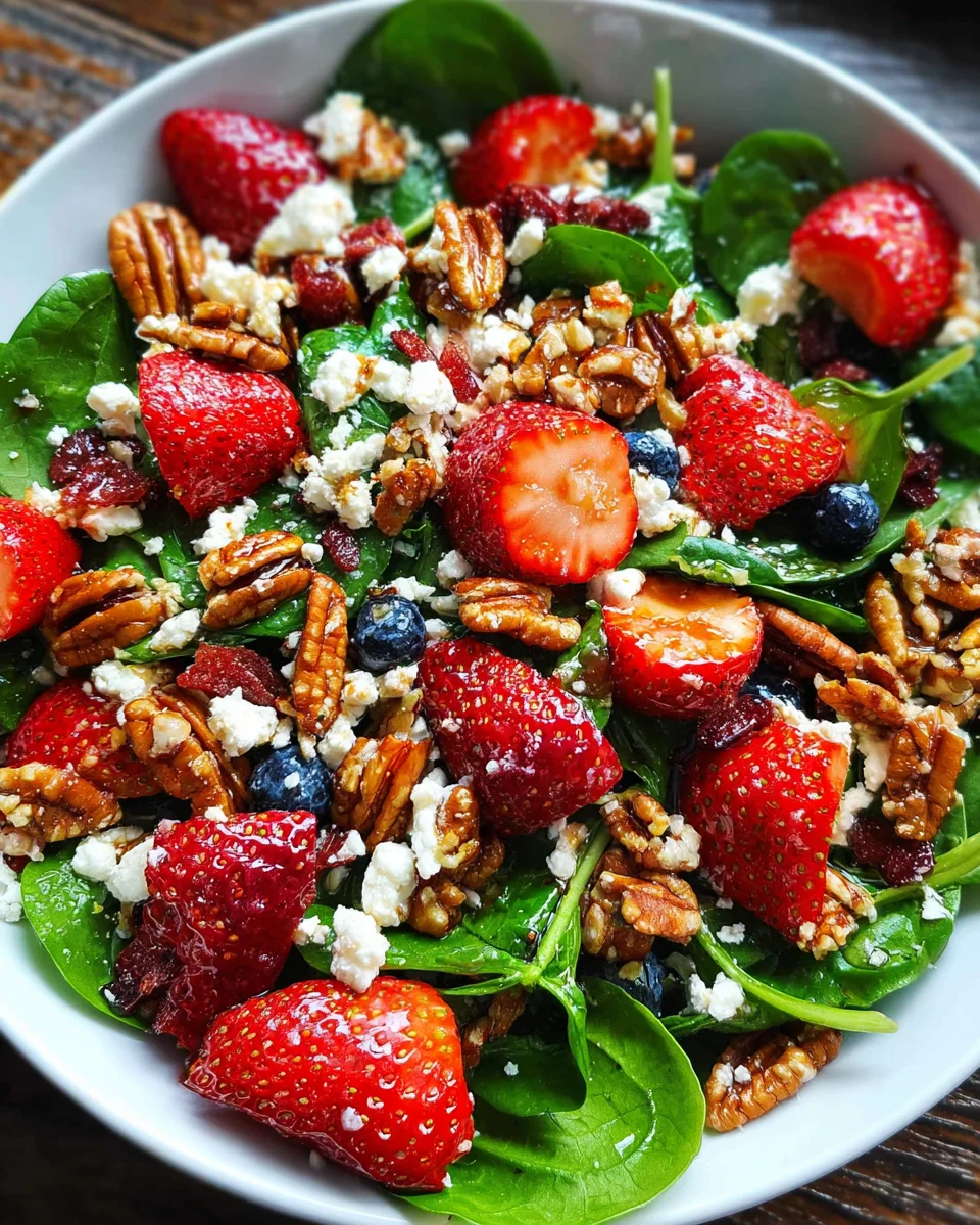 15-Minute Strawberry Spinach Salad