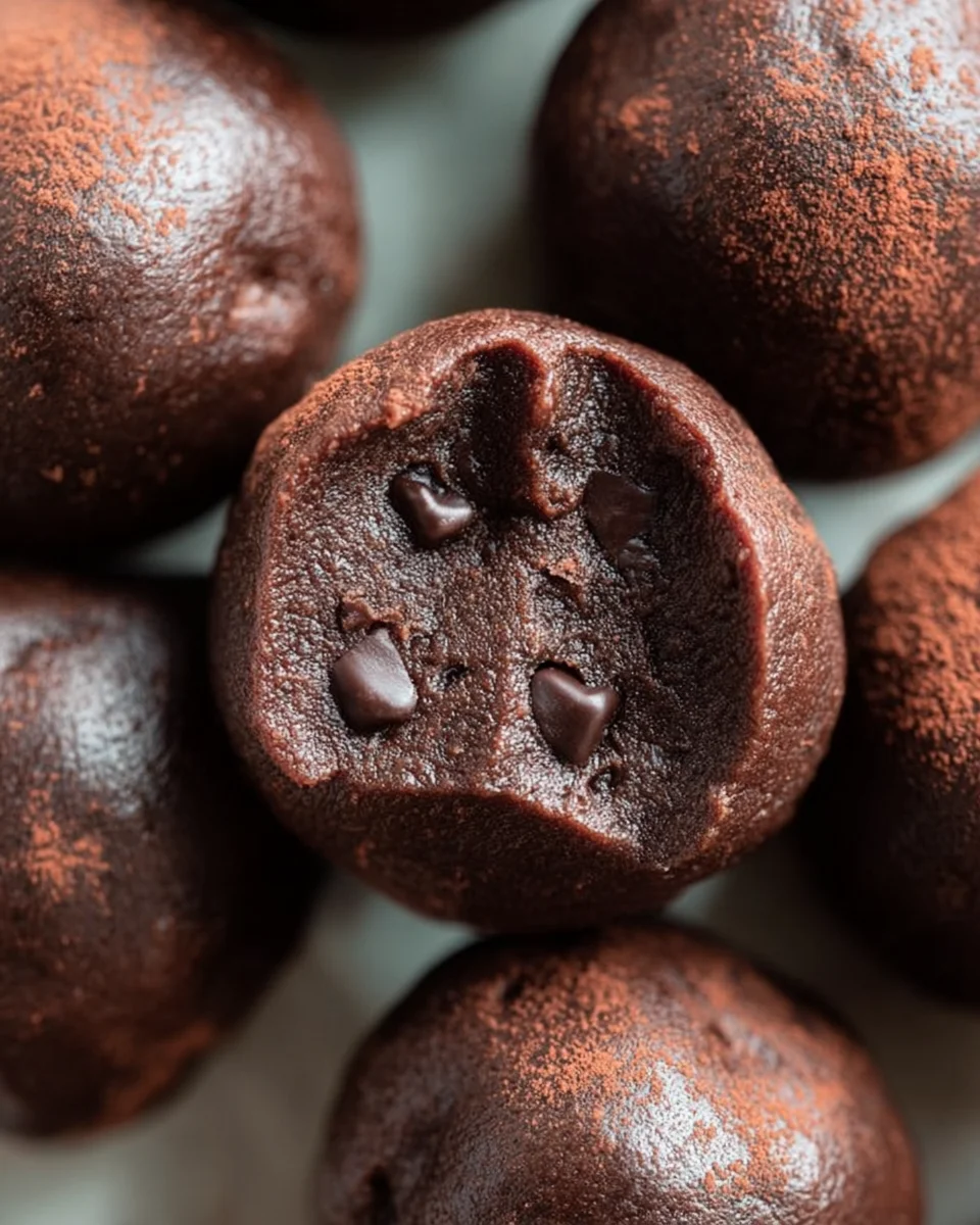 3-Ingredient No Bake Brownie Bites