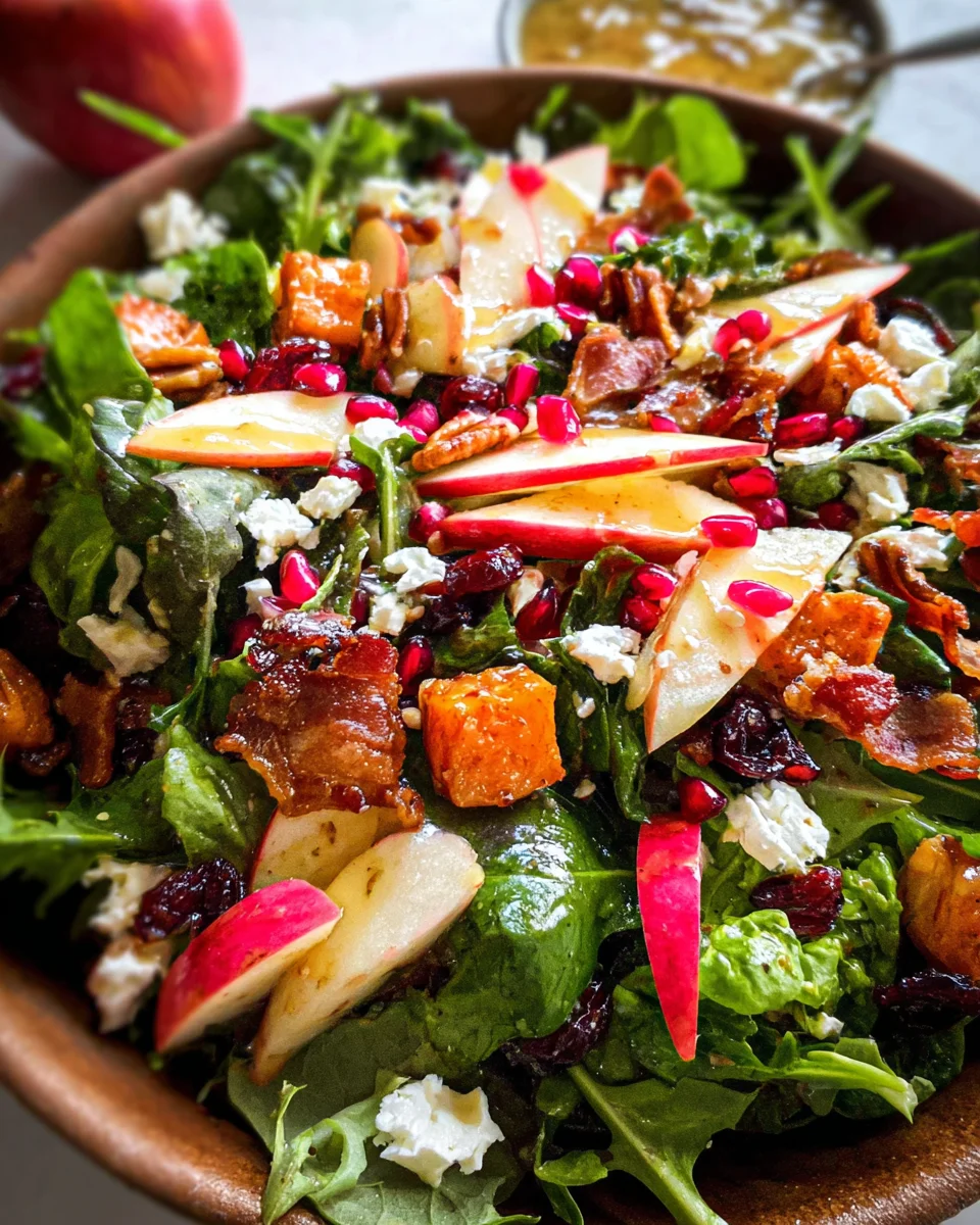 Autumn Salad with Apple Cider Vinaigrette