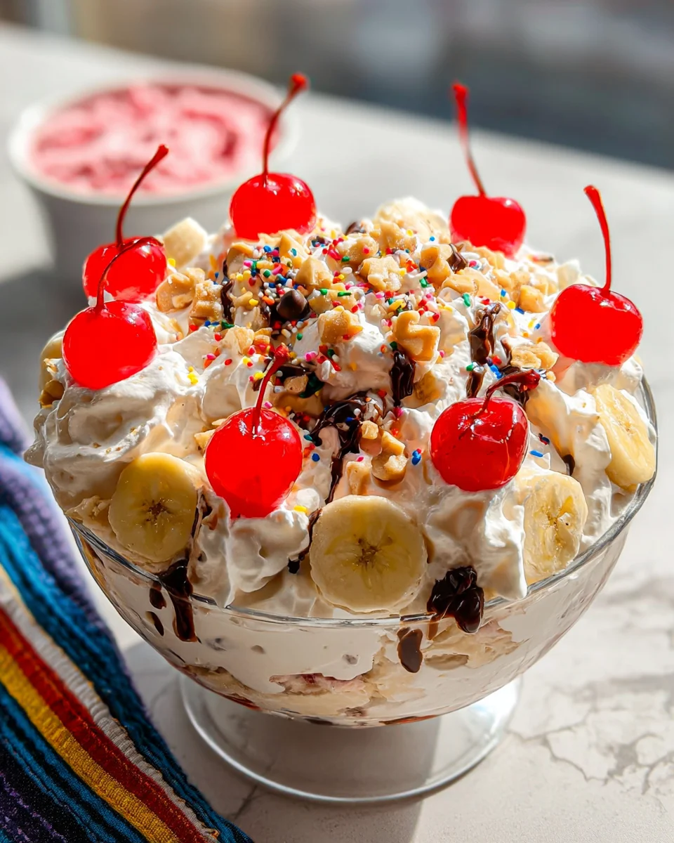 Banana Split Fluff Salad 18 Banana