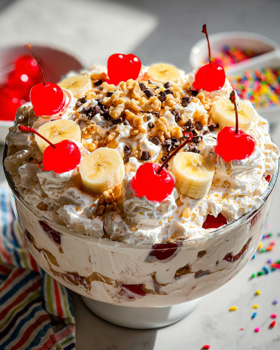 Banana Split Fluff Salad 19 Banana