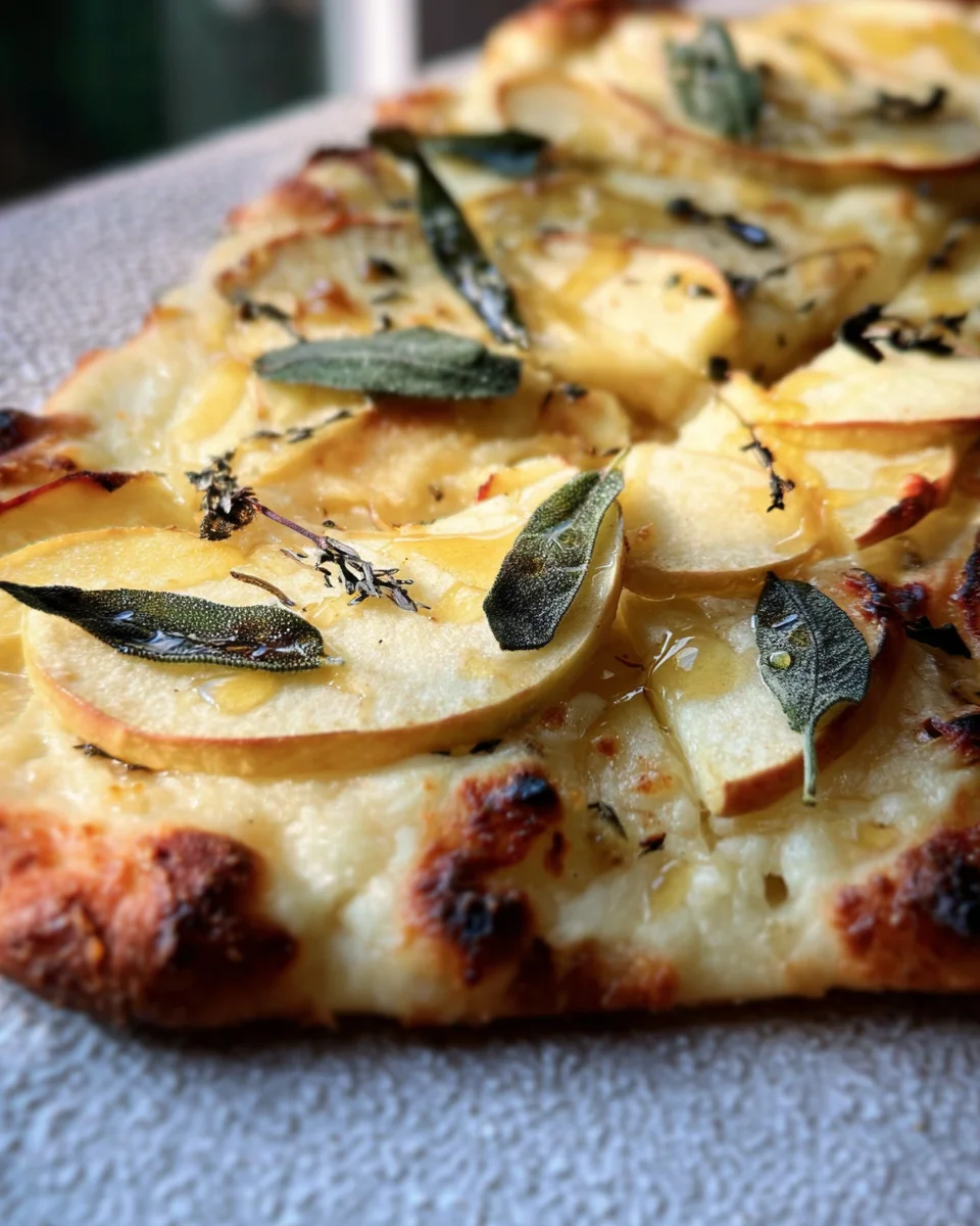 Brie and Apple Flatbread