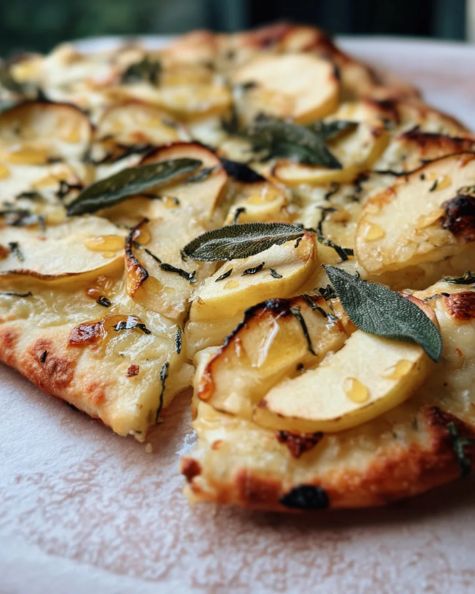 Brie and Apple Flatbread 17 Brie