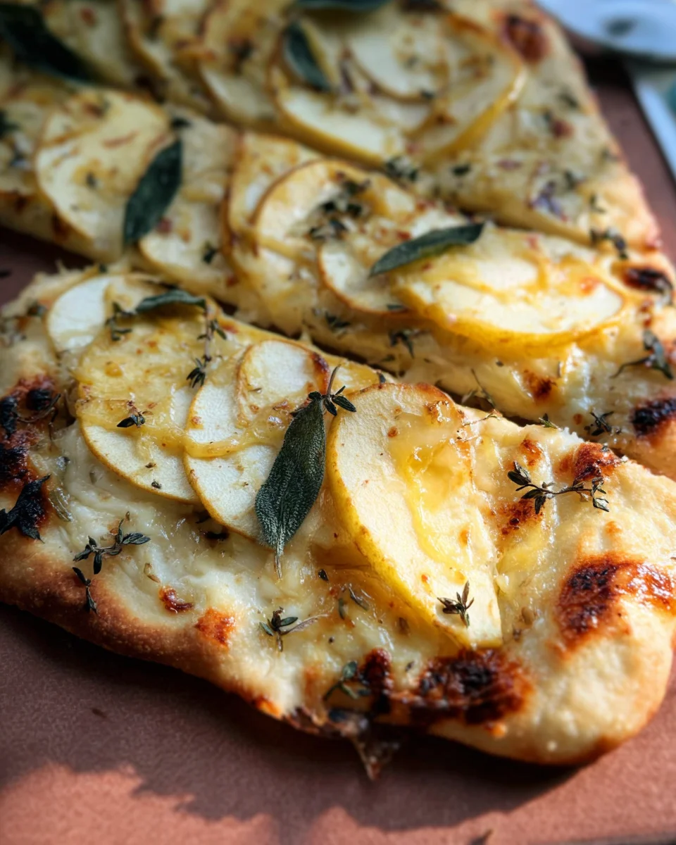 Brie and Apple Flatbread 18 Brie