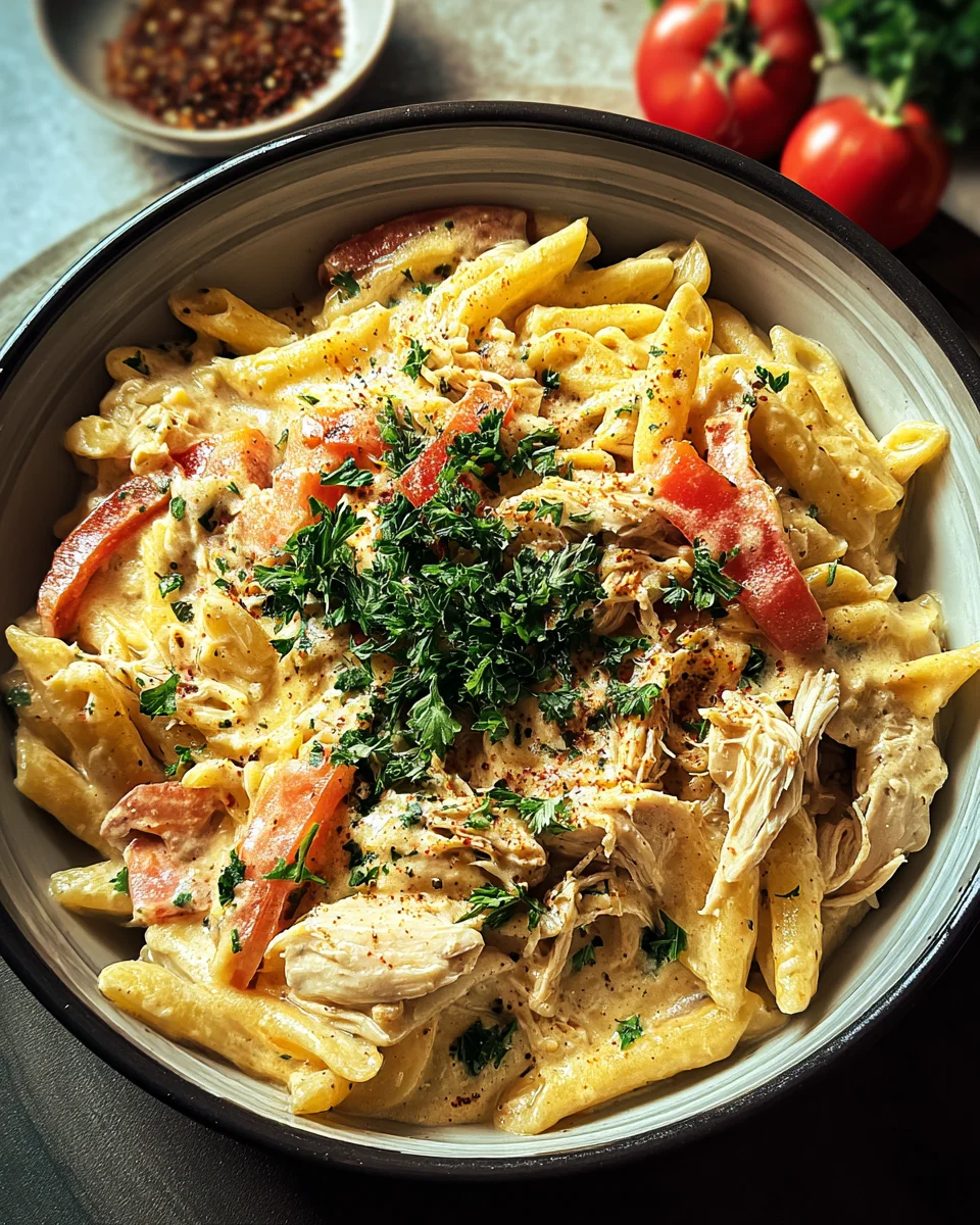 Crock Pot Creamy Cajun Chicken Pasta