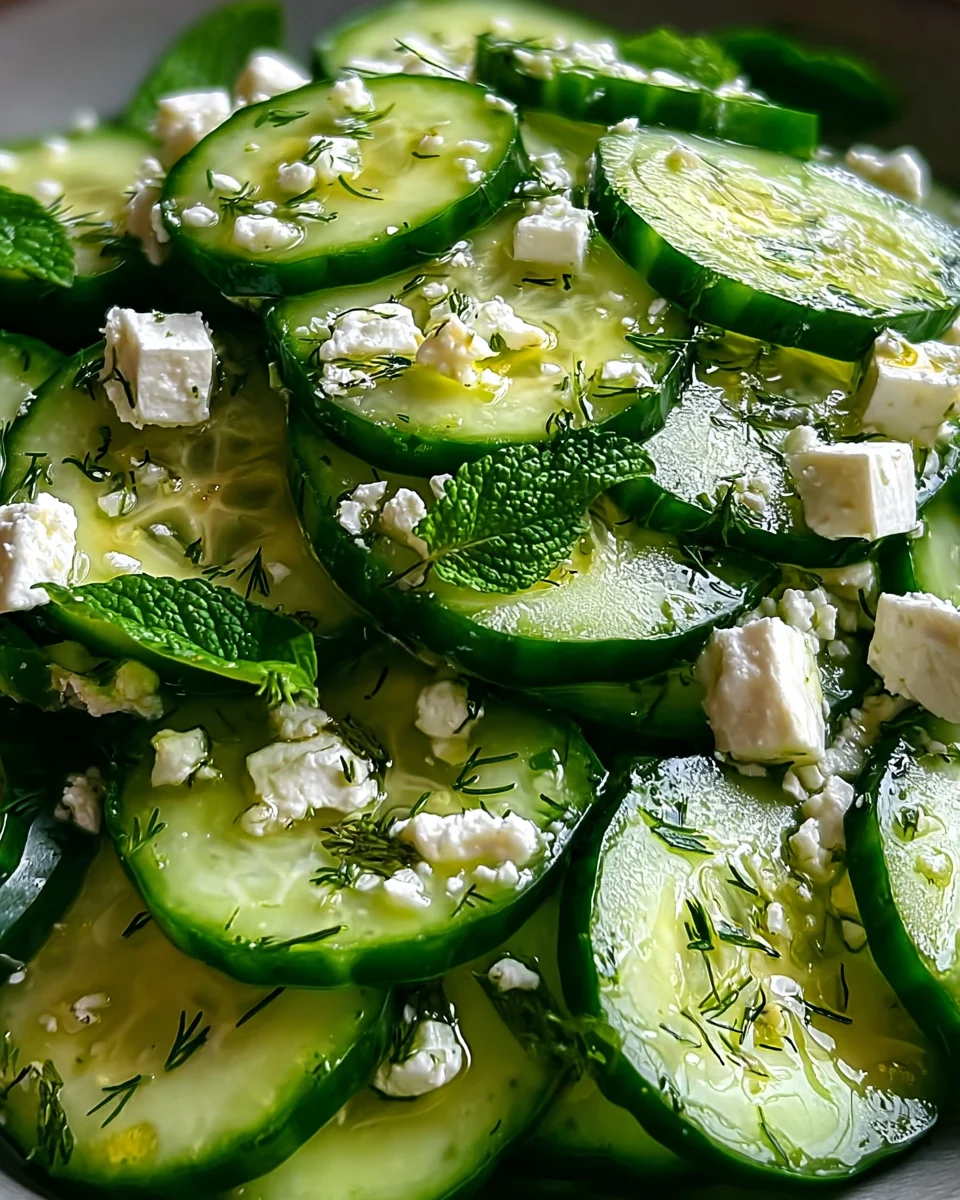 Cucumber Feta Salad 18 Cucumber